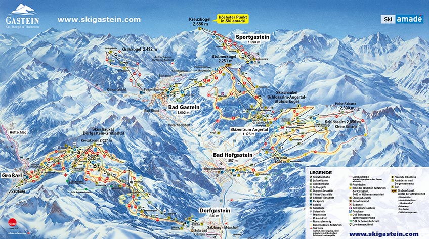 Pistkarta: Bad Gastein